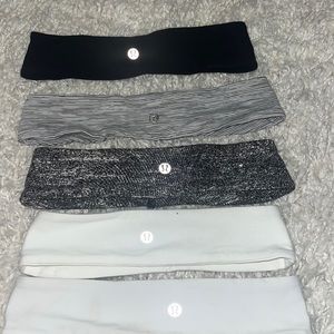 5 lululemon head bands